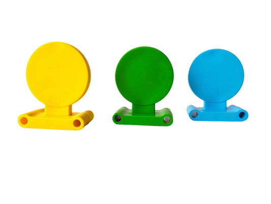 Lehká polymerová střelecká deska 150×150 mm, verze Soft/Hard, ideální pro indoor střelnice a .22 LR.