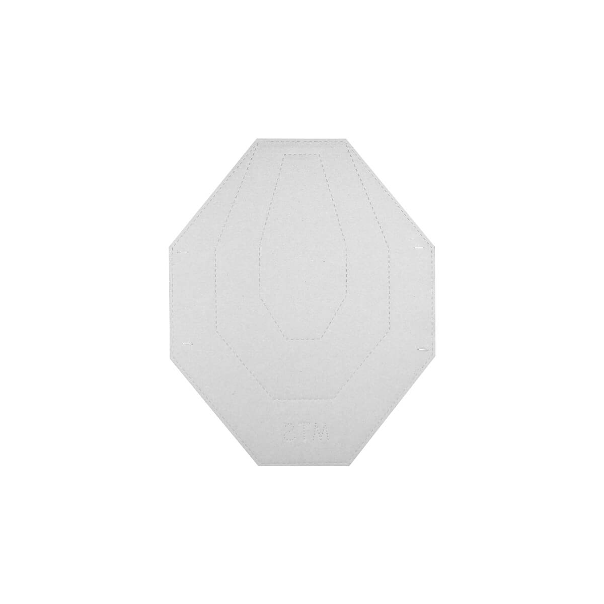 Micro IPSC terč 40 % plné velikosti pro simulaci větší vzdálenosti a trénink s minipuškou. Bila stranka.